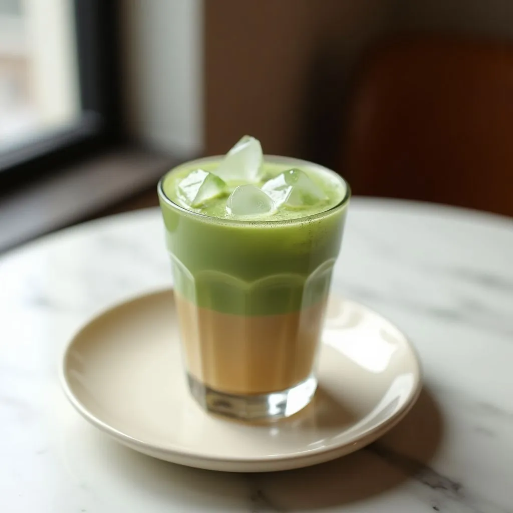 Iced Dirty Matcha