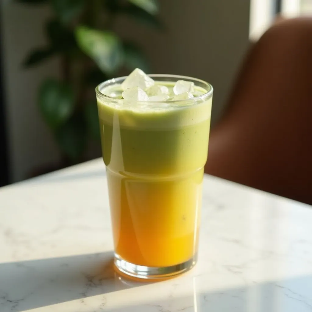 Iced Passion Fruit Matcha