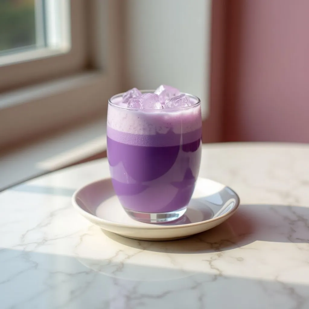 Iced Ube Latte