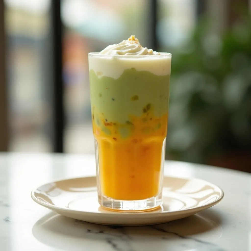 Mango Matcha Latte