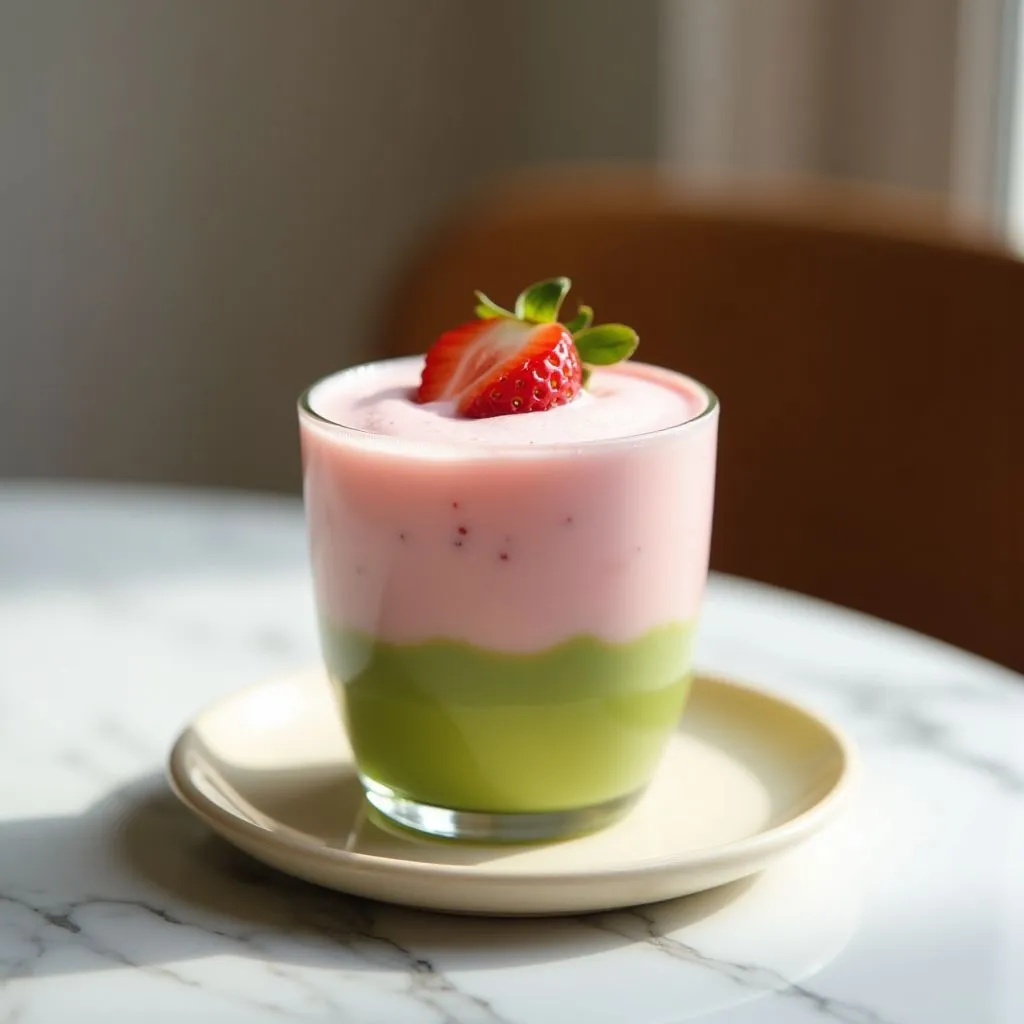 Strawberry Matcha Latte