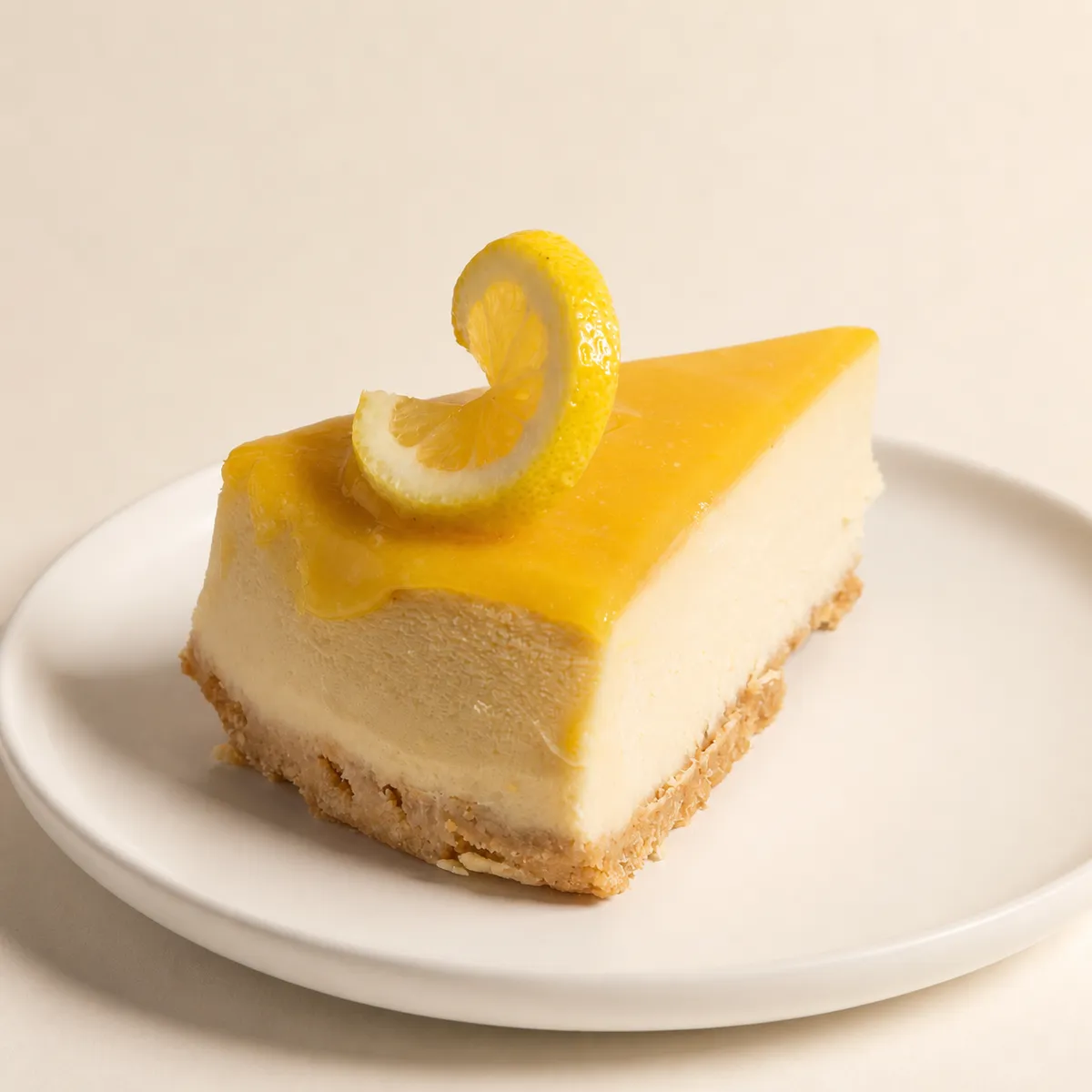Sweet Kitchen NJ lemon cheesecake with lemon curd glaze